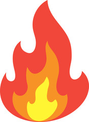 fire flame campfire hot burn vector illustration