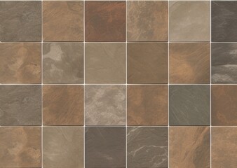 Slate natural stone tile, seamless texture for 3d design