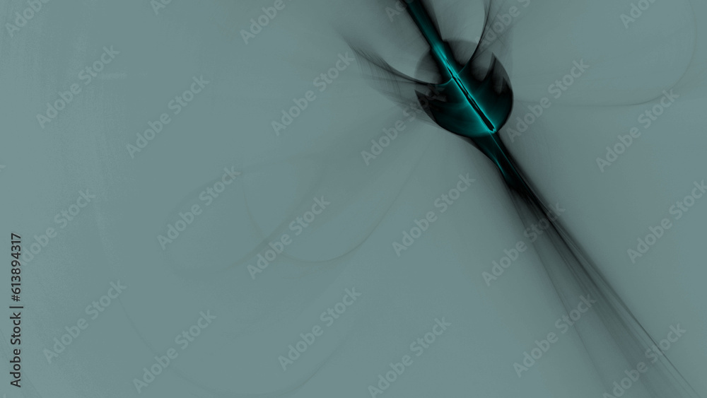 Fototapete abstract gray background element on black. fractal graphics illustration. composition of glowing lines and motion blur traces. movement and innovation concept.