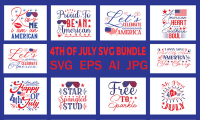 4th July Svg Bundle ,America Svg Bundle