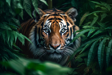 Obraz na płótnie Canvas tiger in jungle