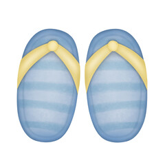 Cartoon drawings of summer objects