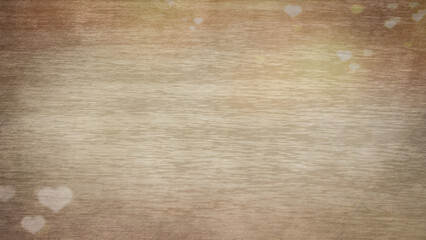 Old paper texture background. Texture of brown wallpaper with heart shapes, vintage style and space for text you can use wallpaper design