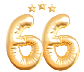 66 year anniversary number Golden