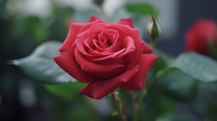 A rose in full bloom,AI generated.  