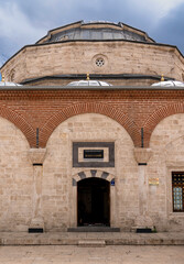 Sivas, Turkey - May 7 2023:  Facade of old Kale Mosque