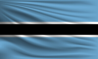 Vector flag of Botswana