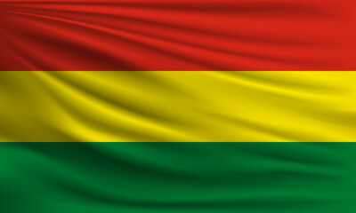 Vector flag of Bolivia
