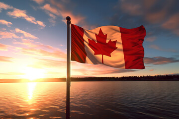 Happy Canada Day Concept