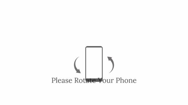 Rotate smartphone isolated icon. Device rotation symbol