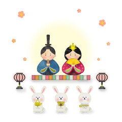 雛祭りのイラスト