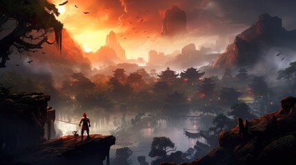 Beautiful Scenery Game Art