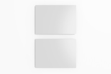 Business Card on White Background