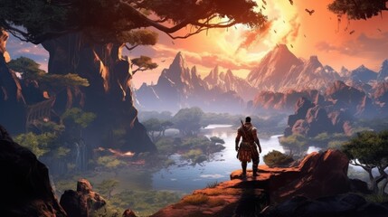 Beautiful Scenery Game Art