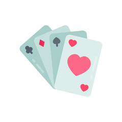 Card games icon in vector. Illustration