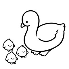 mother and duck