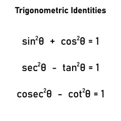 Trigonometric identities formula in math. Mathematics resources for teachers and students.