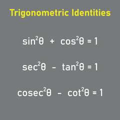 Trigonometric identities formula in math. Mathematics resources for teachers and students.