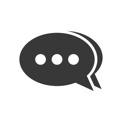 chat bubble icon design vector template