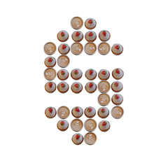 Coffee & Cupcake 3D Alphabet or PNG Letters