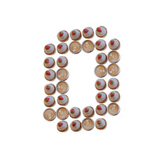 Coffee & Cupcake 3D Alphabet or PNG Letters