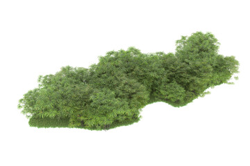 Obraz premium Tropical island on transparent background. 3d rendering - illustration