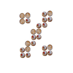Coffee & Cupcake 3D Alphabet or PNG Letters