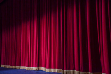 Stage curtain in Theater