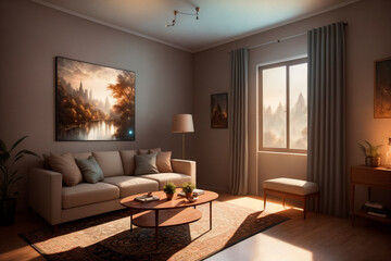 Fototapeta premium Generative concept art illustration. Generative ai.