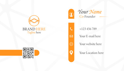 Business card design, Clean professional business card template, visiting card, abstract business card template color.