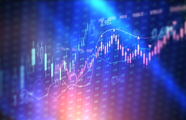 Stock market business and exchange financial growth graph.
Investment finance chart.