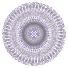 Circular pattern in the form of purple mandala for henna, coloring books, tattoos, and mehendi.