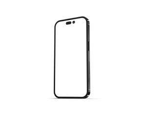 Screen Replaceable Smart Phone Device Mockup with White Background