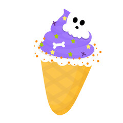 Ice cream for Halloween party, Halloween decorations, trick or treat 