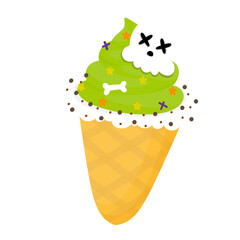 Ice cream for Halloween party, Halloween decorations, trick or treat 