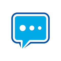 chat bubble icon design vector