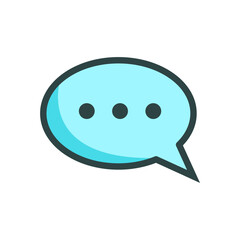 Fototapeta premium chat bubble icon design vector