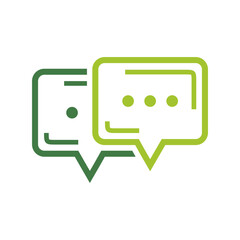 chat bubble icon design vector