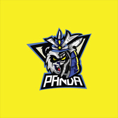 blue samurai panda esport logo
