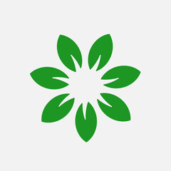 vector 7 circular leaves eps file