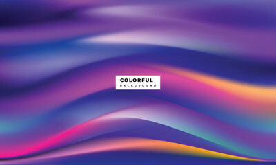 Colorful fluid gradient mesh background template copy space. Dynamic blurred colour gradation backdrop design fo poster, landing page, banner, leaflet, pamphlet, cover, or magazine.