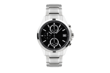 Luxury watch isolated on white background. With clipping path for artwork or design. black.PNG