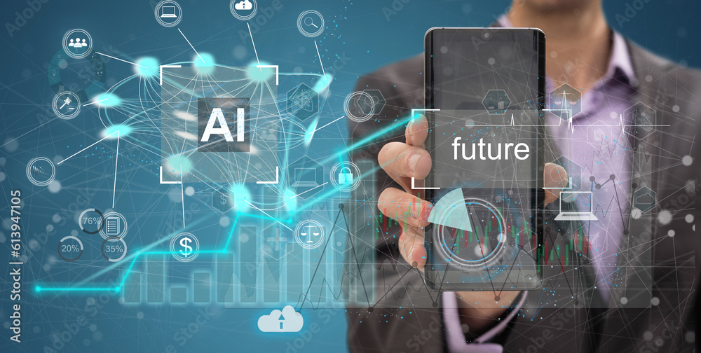 Aufkleber big data technology and data science. data scientist querying, analysing and visualizing complex inf