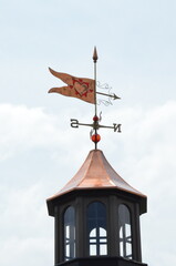 weathervane on a roof
