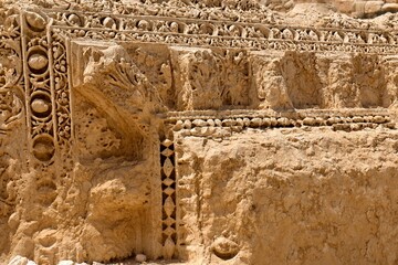 View of the ruins of the ancient Palmyra city built in the 1st to 2nd century. UNESCO World Heritage. Syria.