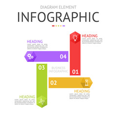 hexagon windmill diagram for infographic. used for process diagram, presentation, working flow, information layout, banner, chart, and graph. business concept with 4 options. data visualization.