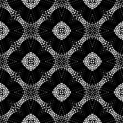  Background with abstract shapes. Black and white texture. Seamless monochrome repeating pattern  for decor, fabric, cloth. 