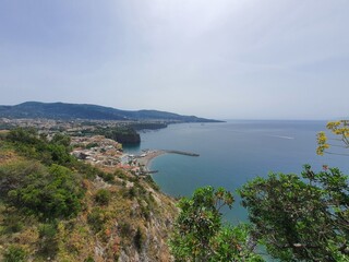 Bay and Sea at Sorrento in the Gulf of Naples, Italy