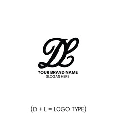 Creative letter L+D logo design for business brands Vector Illustration