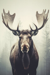 Moose Vintage Photo